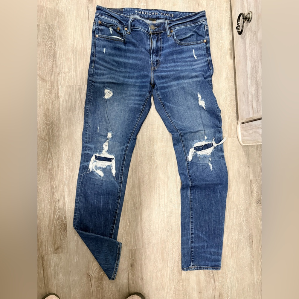 American Eagle Outfitters Men's Slim Blue Jeans